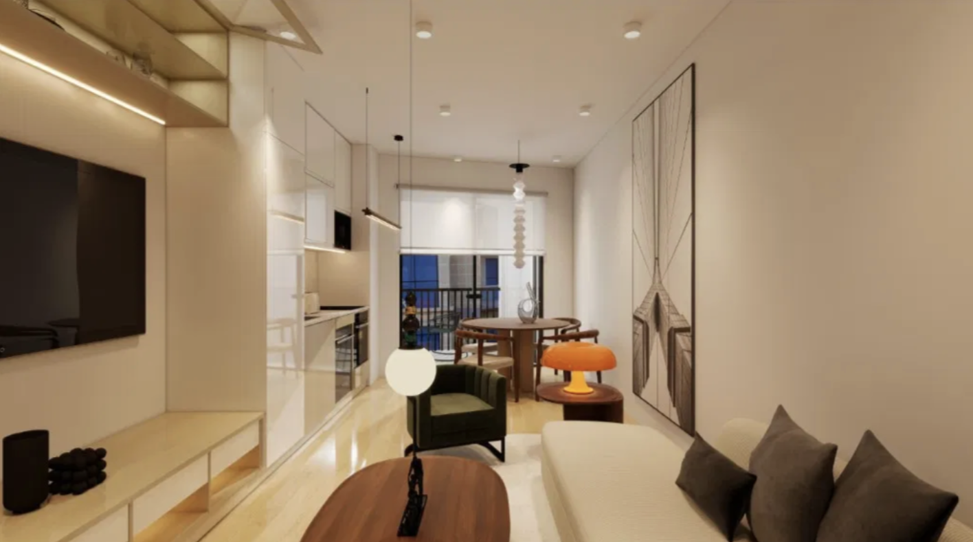 New Development_T1_Avenida Fernão de Magalhães_Bonfim, Porto, Relocate to Portugal_Lounge Kitchen