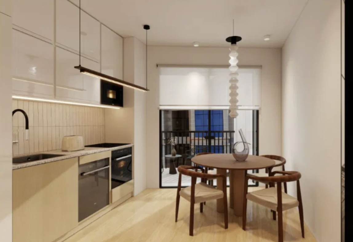 New Development_T1_Avenida Fernão de Magalhães_Bonfim, Porto, Relocate to Portugal_Open Plan Kitchen