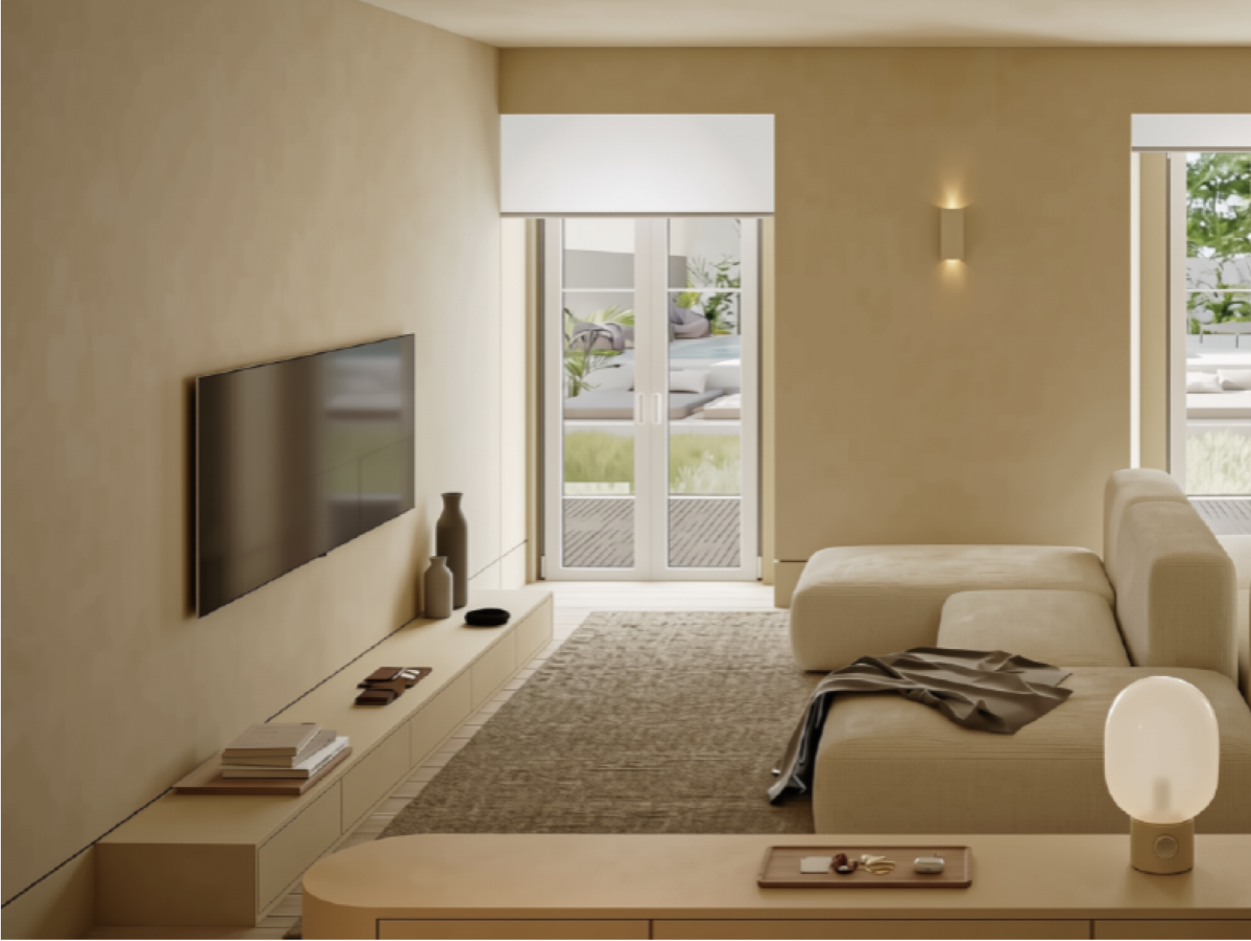 apartment with pool and garden for sale in graça